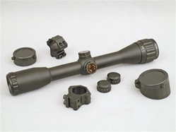 Leapers SCP-U432AOD. High quality 4 power scope with mil dot reticle. Adjustable objective. AO. Includes airgun rings. Suitable for all air rifles.