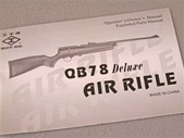Owners guide for Chinese QB78 Deluxe CO2-powered wood and metal airguns.