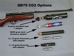 The Beeman QB79 Air Rifle. CO2-powered wood and metal airgun. Uses any scope sight. Spare parts kits and accessories available.